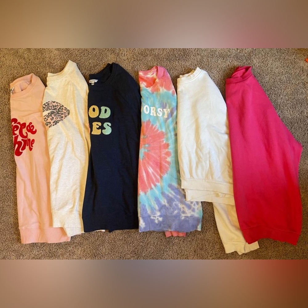 Lot of sweatshirts hoodiest comfy oversided tops XL